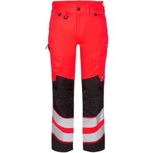 F. Engel 2544 Safety Trouser Stretch Red/Black maat 42