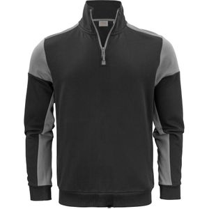 Printer Sweater Prime Halfzip Zwart/Staalgrijs maat XS