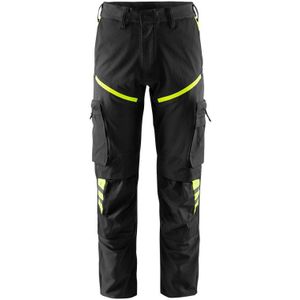 Fristads Stretch Werkbroek 2653 Lws - Zwart/hi-vis geel