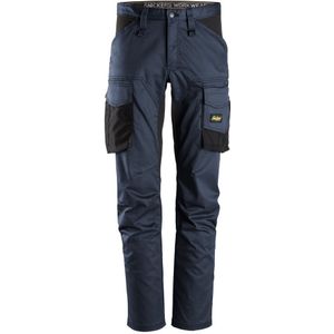 Snickers 6803 AllroundWork Werkbroek zonder Kniezakken Marineblauw/Zwart maat 252