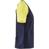 Blåkläder 3515-1030 T-shirt Marine/High Vis Geel maat XXL