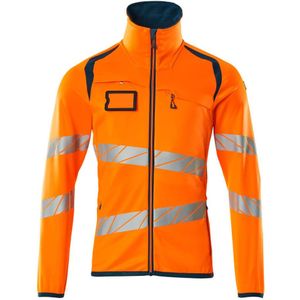 Mascot 19103-315 Fleecetrui met rits Hi-Vis Oranje/Donkerpetrol