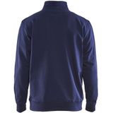 Blåkläder 3353-1158 Sweatshirt Bi-Colour met halve rits Marineblauw/Geel