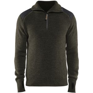 Blåkläder 4630-1071 Wollen sweater Groen/Donkergrijs