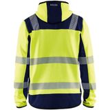 Blåkläder 4923-2120 Gebreid vest met capuchon High Vis Geel/Marineblauw