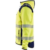 Blåkläder 4923-2120 Gebreid vest met capuchon High Vis Geel/Marineblauw