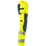 Mascot Accelerate Safe Broek met spijkerzakken 19031-711 - hi-vis geel/donkerpetrol