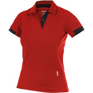 Dassy Traxion Women Polo voor dames Rood/Zwart