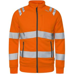 Fristads Hogezichtbaarheids sweatjack klasse 3 7863 GPSW Hi-Vis Oranje maat 4XL