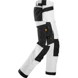 Snickers - 6251 AllroundWork - Werkbroek - Wit/Zwart - Loose Fit - Met Holsterzakken