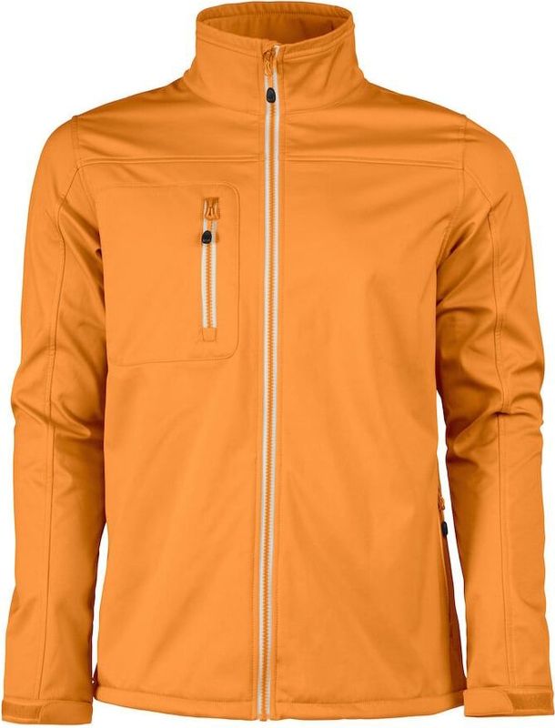 Softshell Jacket - Oranje - Drielagige - Polyester - Heren