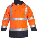 Hydrowear EN20471 Parka Apollo Fluor Oranje/Marine maat S