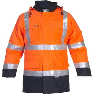 Hydrowear EN20471 Parka Apollo Fluor Oranje/Marine maat S