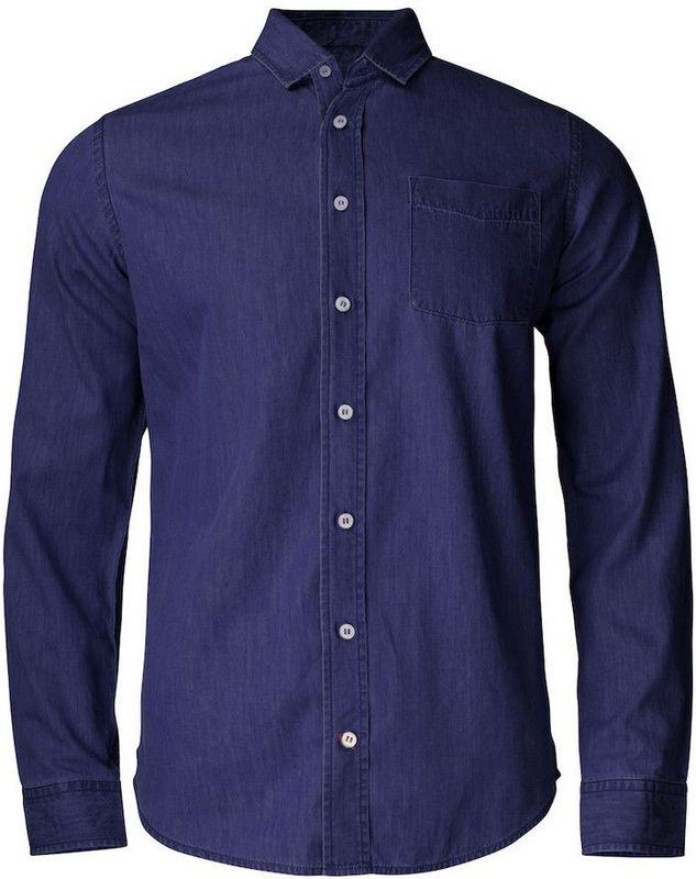Cutter Buck Ellensburg Denim Shirt Heren 352404 - Donker Indigo