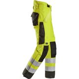 Snickers 6630 High-Vis Klasse 2 Waterproof 37.5® 2-laags Licht gewatteerde Werkbroek High-Vis Geel/Zwart maat XS