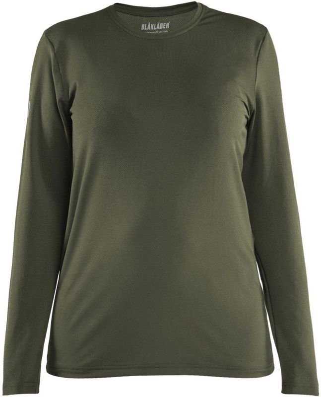 Blåkläder 3427-1126 T-shirt met lange mouwen Donker Herfstgroen maat L