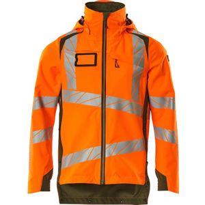 Mascot 19001-449 Shell jas Hi-Vis Oranje/Mosgroen