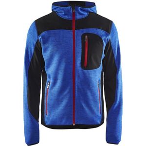 Blåkläder 4930-2117 Gebreid vest met softshell Korenblauw/Zwart maat M