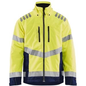 Blåkläder 4780-1977 High Vis Winterjas Geel/Marineblauw