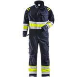 Fristads Flamestat high vis overall klasse 1 8174 ATHS Hi-Vis geel/marineblauw maat 3XL