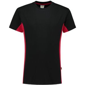 Tricorp 102004 T-Shirt Bicolor Zwart/Rood
