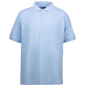 Pro Wear ID 0520 Mens' Classic Polo Shirt Pocket Light Blue
