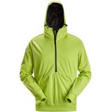 Snickers 8400 Windblocker Stretch Hoodie met halve rits Limegroen maat XS