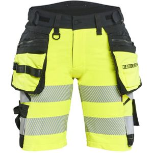 Blåkläder 7020-1648 Dames High Vis short 4-weg stretch High Vis Geel/Zwart maat C36