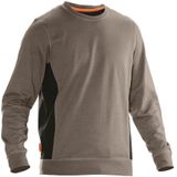Jobman 5402 Roundneck Sweatshirt Khaki/Zwart
