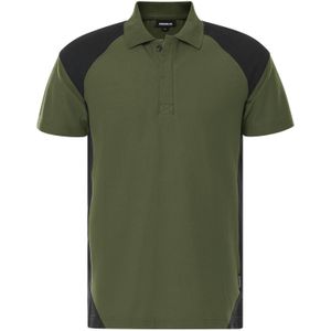 Fristads Heavy poloshirt 7047 GPM Legergroen/Zwart maat 4XL