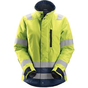 Snickers 1137 AllroundWork Dames High-Vis 37.5® Isolerend Jack Klasse 2/3 High-Vis Geel/Marineblauw