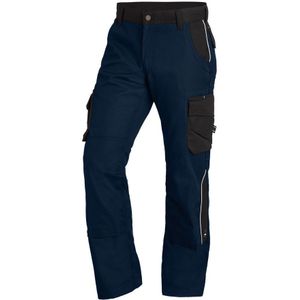 FHB Bruno Werkbroek Twill Marineblauw-Zwart maat 72