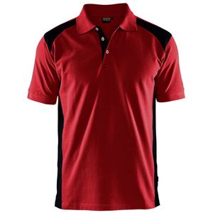 Blåkläder 3324-1050 Poloshirt Piqué Rood/Zwart