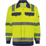 Dassy - Dusseldorf - Hogezichtbaarheidsvest - Fluogeel/Marineblauw - 245gr