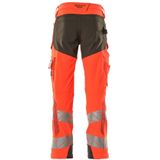 Mascot 19079-511 Broek met kniezakken Hi-Vis Rood/Donkerantraciet