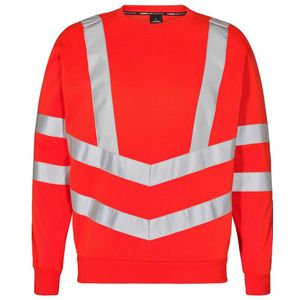 F. Engel 8021 Safety Sweatshirt Red maat L