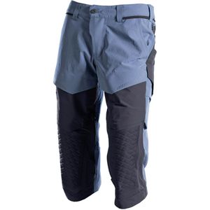Mascot 22249-605 Driekwart broek met kniezakken Steenblauw/Donkermarine
