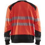 Blåkläder 3541-2528 Sweatshirt High Vis Fluor Rood/Zwart