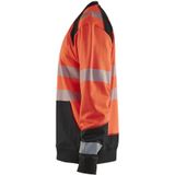 Blåkläder 3541-2528 Sweatshirt High Vis Fluor Rood/Zwart