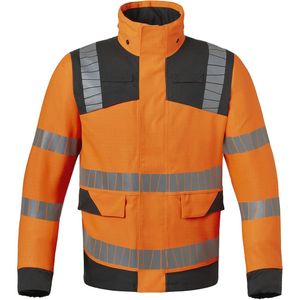 HAVEP 50455 Parka Multi protector+ Fluo Oranje/Charcoal maat 2XL