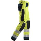 Snickers 6331 AllroundWork High-Vis Werkbroek+ Klasse 2 High-Vis Geel/Marineblauw maat 044