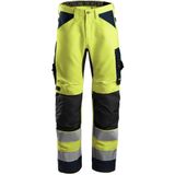 Snickers 6331 AllroundWork High-Vis Werkbroek+ Klasse 2 High-Vis Geel/Marineblauw maat 044