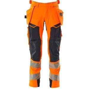 Mascot 19031-711 Broek met spijkerzakken Hi-Vis Oranje/Donkermarine maat 82C45