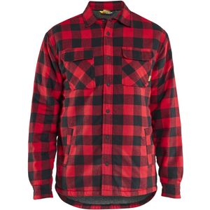 Blåkläder 4704-1168 Gevoerd overhemd flanel Rood/Zwart maat 4XL