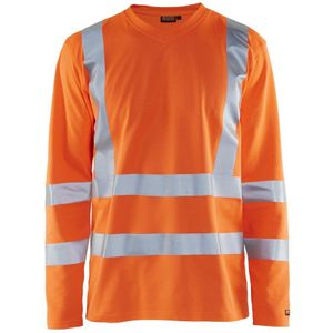 Blåkläder 3381-1070 T-shirt High Vis lange mouw UPF 50+ UV Oranje
