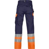 Dassy - Omaha - Hogezichtbaarheidsbroek - Marineblauw/Fluo-Oranje - 245gr