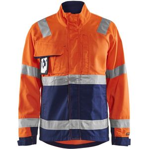 Blåkläder 4064-1811 Jack High Vis High Vis Oranje/Marineblauw maat XXL