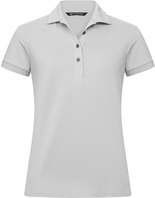 Cutter & Buck Virtue Polo Solid Dames Zilver maat M