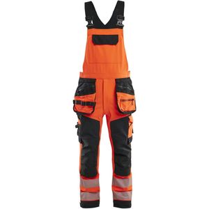 Blåkläder 2626-1648 High Vis Bretelbroek 4-weg stretch High Vis Rood/Zwart