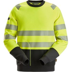 Snickers 2831 High-Vis Klasse 2 Sweatshirt High-Vis Geel/Zwart maat XS